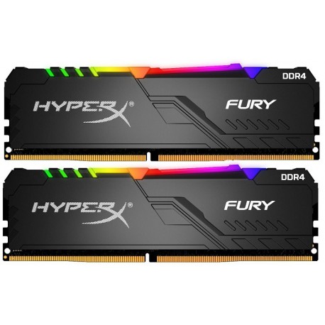 Kingston HyperX Fury RGB 16GB DDR4-3600MHz CL17 (2x8GB) Kingston HyperX Fury RGB 16GB DDR4-3600MHz CL17 (2x8GB)