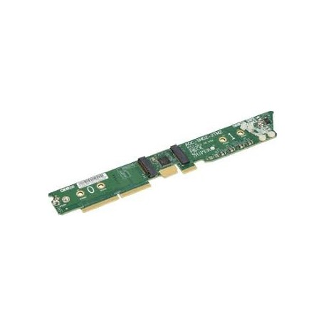 1U dual-socket SATA M.2 SSD carrier with RAID1 protection