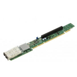 1U Ultra Riser 2-port 10GbE RJ45. Broadcom BCM57416. with 1 PCI-E 3.0 x16 (internal). and 4 NVMe ports.
