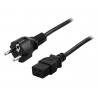 KABEL ZASILAJĄCY (SERWEROWY) POWERWALKER CEE 7/7 na IEC 320 C19 16A 1.8M CZARNY
