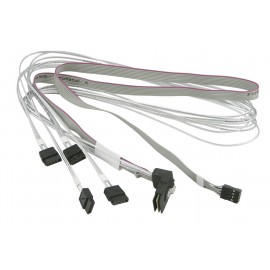 Kabel MiniSAS kąt prosty na 4x SATA Supermicro CBL-SAST-0659