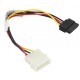 Kabel 4 pin na 15 pin SATA power z zatrzaskiem 15cm Supermicro CBL-0322L