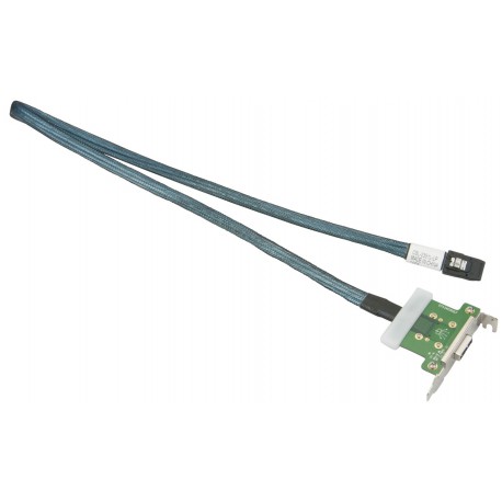 Kabel MiniSAS 1 portowy niskoprofilowy 85cm Supermicro CBL-0351L-LP