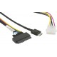 Kabel OCuLink na PCIe U.2 z zasilaniem 75cm Supermicro CBL-SAST-1011