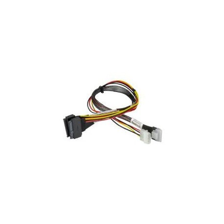 Kabel Slimline x8 na 2x U.2 PCIe z zasilaniem 55cm Supermicro CBL-SAST-0953