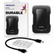Dysk zewnętrzny HDD ADATA Durable Lite HD330 4TB USB 3.1 czarny