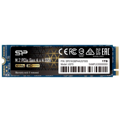 Dysk SSD Silicon Power PU44US70 1TB M.2 NVMe PCIe Dysk SSD Silicon Power PU44US70 1TB M.2 NVMe PCIe