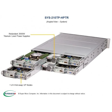 Supermicro IoT SuperServer SYS-210TP-HPTR pod kątem