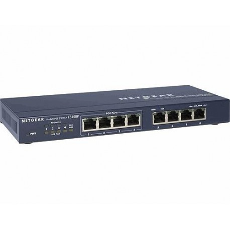 Netgear 8Port Switch 4x PoE 10/100 FS108P Netgear 8Port Switch 4x PoE 10/100 FS108P