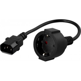 POWERWALKER KABEL ZASILAJĄCY IEC C14 -&gt SCHUKO (20CM) DO UPS