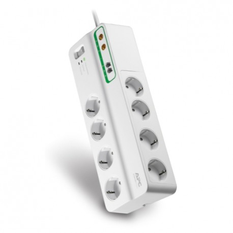 Listwa zasilająca APC PMF83VT-GR przeciwprzepięciowa. 8 gniazd. ochrona linii telefonicznej i koncentrycznej. 230 V. Niemcy